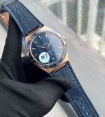 N1 Factory Omega Replica 41mm 8900/8901 Movement Blue Watch Strap Rose Gold Case Watch
